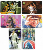U.K.,Austin Powers, 6 Prepaid Phone Cards, PROBABLY FAKE, # Austinpowers6 - Cine