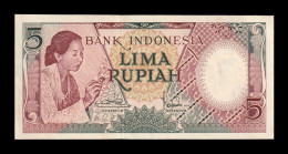 Indonesia 5 Rupiah 1958 Pick 55 Ebc Xf - Indonesia