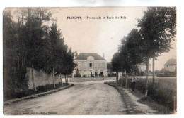 (89) 594, Flogny, Durand, Promenade Et Ecole Des Filles, état - Flogny La Chapelle