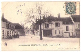 (89) 328, Cheny, JD, L'Eglise Et La Place - Cheny