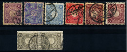 Japan Sakura 102,104, 105, 107 600¥, Used - Gebraucht