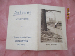 Solange Coiffure Charenton Calendrier 1950 - Formato Piccolo : 1941-60