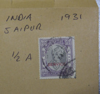 INDIA  STAMPS  Service   1931   (T12)   ~~L@@K~~ - Jaipur