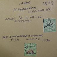 INDIA  STAMPS  Official   1873   (T14)   ~~L@@K~~ - Hyderabad