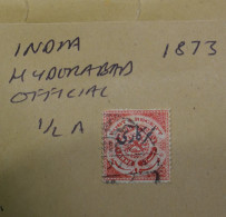 INDIA  STAMPS  Official  Red  1871   (T17)   ~~L@@K~~ - Hyderabad