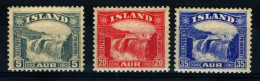 Iceland MI 150-152 Michel 60€ MLH - Neufs