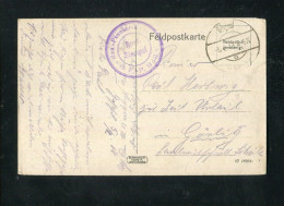 "DEUTSCHES REICH" 1918, Feldpost-Bild-Karte "VOUZIERS", Feldpoststempel, Briefstempel (B332) - Feldpost (franchigia Postale)