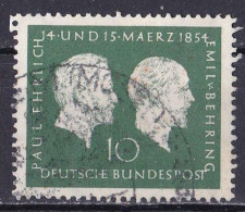 (197) BRD 1954 100. Geburtstag Von Prof. Paul Ehrlich Und Emil Von Behring O/used (A3-31) - Gebraucht