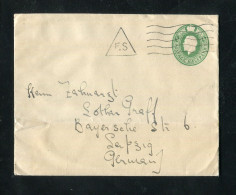 "GROSSBRITANIEN" Ganzsachenumschlag Nach Leipzig, Stempel ! (B339) - Storia Postale