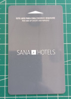 PORTUGAL HOTEL KEY CARD SANA HOTELS - Cartas De Hotels