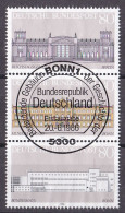 (1287-1289) BRD 1986 Grundgedanken Der Demokratie VI Bedeut. Gebäude Der BRD O/used ESST (A3-31) - Gebraucht