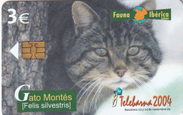 SPAIN - Wild Cat, Telebarna 2004, Exhibition In Barcelona, Tirage 4500, 09/04, Used - Gatti