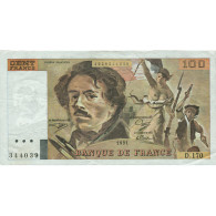 France, 100 Francs, Delacroix, 1991, D.170, TTB, Fayette:69bis.3a1 - 100 F 1978-1995 ''Delacroix''