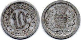 MA 25135 / Amiens 10 Centimes 1921 TTB - Monetari / Di Necessità