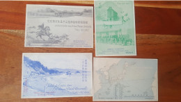 4 Cartes  Jubilé De L'entrée De L'union Postale Universelle Tokio 1877-1902 , Cachet - Tokyo