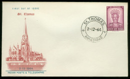 Fd India FDC 1964 MiNr 379 | St. Thomas Commemoration Was Issued On The Occasion Of Pope Paul 's Visit To India - FDC