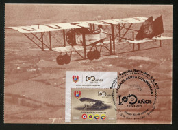 COLOMBIA (2019) Carte Maximum Card - 100 Años Fuerza Aérea Colombiana, Aéroplane Caudron G3 - Colombia