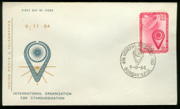 Fd India FDC 1964 MiNr 377 | Sixth Int Organization For Standardisation General Assembly, Bombay - FDC