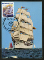 COLOMBIA (2018) Carte Maximum Card - ARC Gloria 50 Años, Buque Escuela, Training Ship, Navire-école, Schulschiff - Colombia