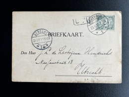 NETHERLANDS 1911 POSTCARD HILVERSUM TO UTRECHT 23-04-1911 NEDERLAND - Briefe U. Dokumente