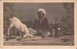 Inde - Monkey Trainer Goat Monkey - Indien