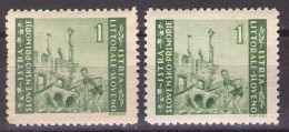ISTRIA E LITORALE SLOVENO 1946. Tiratura Di Zagabria, Dent. 12, Sass. 53,  MNH**,MLH* - Ocu. Yugoslava: Litoral Esloveno