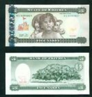 ERITREA  -  1997 5 Nafka UNC  Banknote - Erythrée