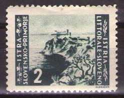 ISTRIA E LITORALE SLOVENO 1946. Tiratura Di Belgrado, Dent. 11-1/2, Sass. 64,  MNH** - Occup. Iugoslava: Litorale Sloveno