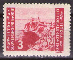 ISTRIA E LITORALE SLOVENO 1946. Tiratura Di Belgrado, Dent. 11-1/2, Sass. 65,  MNH** - Joegoslavische Bez.: Slovenische Kusten