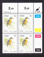 Ciskei 1985 Kingfisher Plated Block 4 MNH - Ciskei