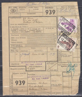 Vrachtbrief Met Stempel ST GHISLAIN HORNU N°3 - Documents & Fragments