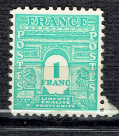 1 F Vert Arc De Triomphe - 1944-45 Triumphbogen