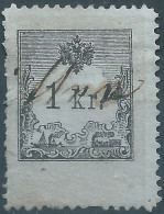 AUSTRIA-L'AUTRICHE-ÖSTERREICH,1880 Revenue Stamp Tax Fiscal,1Kr.Used - Revenue Stamps