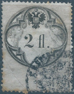 AUSTRIA-L'AUTRICHE-ÖSTERREICH,1850 Revenue Stamp Tax Fiscal, 2fl. Obliterated,Very Old - Fiscale Zegels