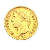 Premier-Empire-Napoléon 1er 20 Francs Tête Laurée 1812 Lille - 20 Francs (or)