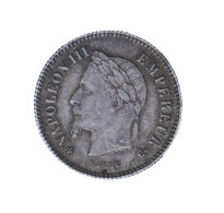 20 Centimes Napoléon III, 1867 Tête Laurée Strasbourg - 20 Centimes