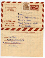 Austria 1966 Uprated 3.40s Aerogramme; Salzburg To East Nassau, New York - Buste