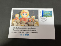 23-9-2023 (1 U 51) North Korea Used Sanctioned Russian Exhange To Launder $ 100M In Stolen Cryto-currency - Coins