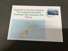 23-9-2023 (1 U 51) New Zealand South Island Magnitute 6,4 Strong Earthquake  (20th September 2023) - Sonstige & Ohne Zuordnung