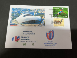23-9-2023 (1 U 51) France 2023 Rugby World Cup France (96) V Namibia (0) 21-9-2023 (Marseille) 2007 Rugby Stamp - Rugby