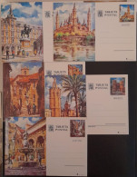 SD)SPAIN, 5 NEW POSTCARDS, PLAZA DEL POTRO, PLAZA DE LA REINA, PLAZA MAYOR, BASÍLICA DEL PILAR, CUESTA DE ALDANA - Collections