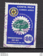 Costa Rica, Rotary, Arbre, Tree, Airmail - Rotary, Lions Club
