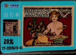 TELECARTE ETRANGERE       WAVERLEY CYCLES - Advertising