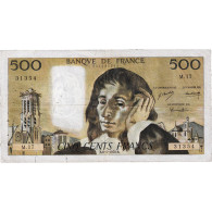 France, 500 Francs, Pascal, 1970, M.17, TB+, Fayette:71.5 - 500 F 1968-1993 ''Pascal''