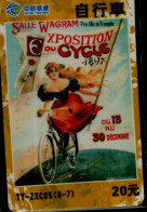 TELECARTE ETRANGERE      EXPOSITION DU  CYCLE 1897... - Pubblicitari