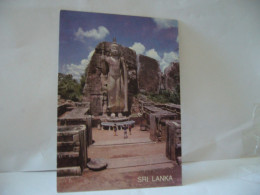 SRI LANKA ASIA ASIE THE AUKANA BUDDHA HEIGT 11,7 M CAVED OUT OF ROCK AND IS THE FINEST STONE STATUE CPM - Sri Lanka (Ceylon)