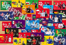 32 POSTCARDS Carte Postale From The Teams In The FIFA WORLD CUP 2022 In Qatar Football Soccer ESTADIO STADION STADE - Fútbol