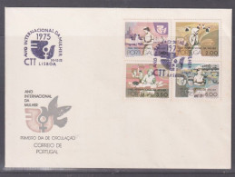 Portugal 1975 Women's Year First Day Cover - Unaddressed - Covers & Documents