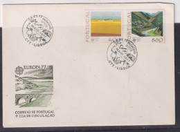 Potugal 1977 Europa First Day Cover - Unaddressed - Briefe U. Dokumente