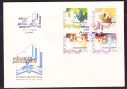 Portugal 1977 Permanent Education First Day Cover - Unaddressed - Lettres & Documents